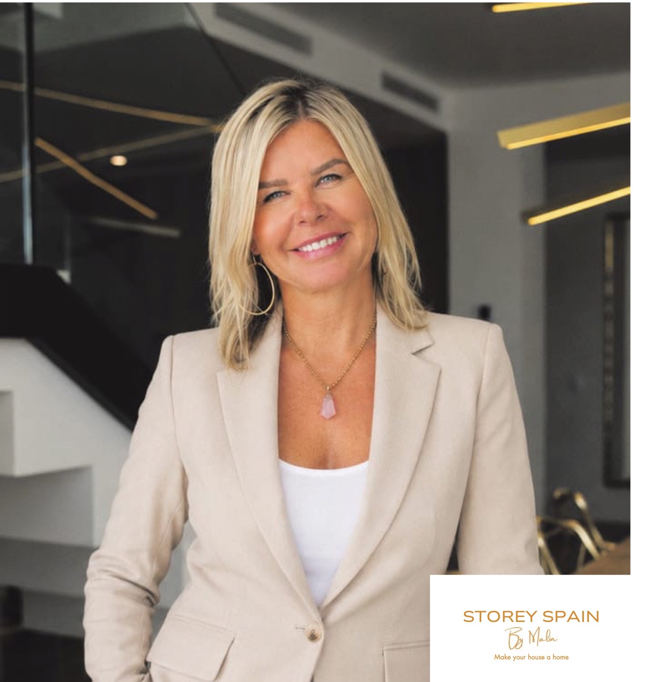Malin Irika Isaksson, grundare av MIG Design och Storey Spain by Malin.
